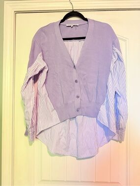 English Factory Lavender Knit Top
